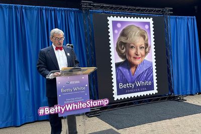 Betty White, TV's Golden Girl, celebrated at stamp ceremony in Los Angeles
