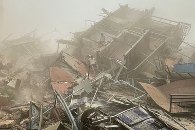Watch live: Rescuers search for Myanmar earthquake survivors as death toll rises to more than 140