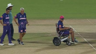 IPL 2025: Rahul Dravid inspects Guwahati pitch in wheelchair ahead of CSK vs RR clash
