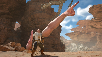 Give yourself a hand with this mod that turns Monster Hunter Wilds' lance into a giant pointing finger