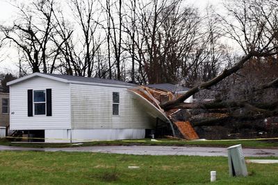 3 killed when tree hits vehicle in Michigan and damage reported in Tennessee amid widespread storms