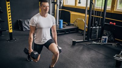 Two dumbbells and these four exercises to build a stronger lower body if you’re a beginner