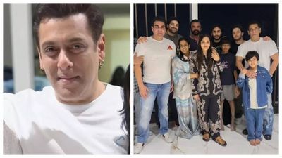Salman Khan shows off his youthful no-beard look at Eid bash with family - PICS