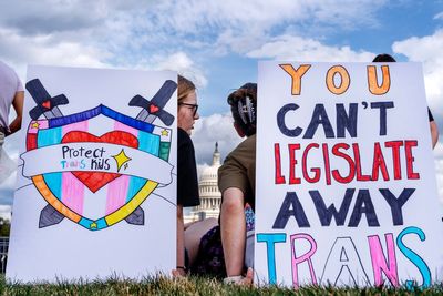 AP PHOTOS: Under the new Trump administration, Transgender Day of Visibility has a different tone