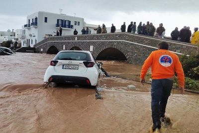 Greece tourist islands hit by devastating floods ahead of Easter break
