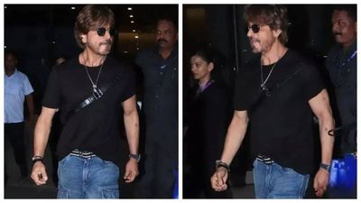 Shah Rukh Khan stuns fans with his stylish airport look; flaunts RIPPED physique for 'King' - WATCH
