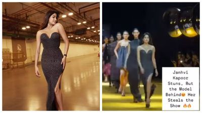 Did model Tamanna Katoch shade Janhvi Kapoor over her ramp walk?