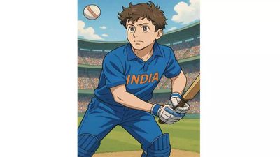 OpenAI boss Sam Altman sports Indian cricket jersey in Ghibli image