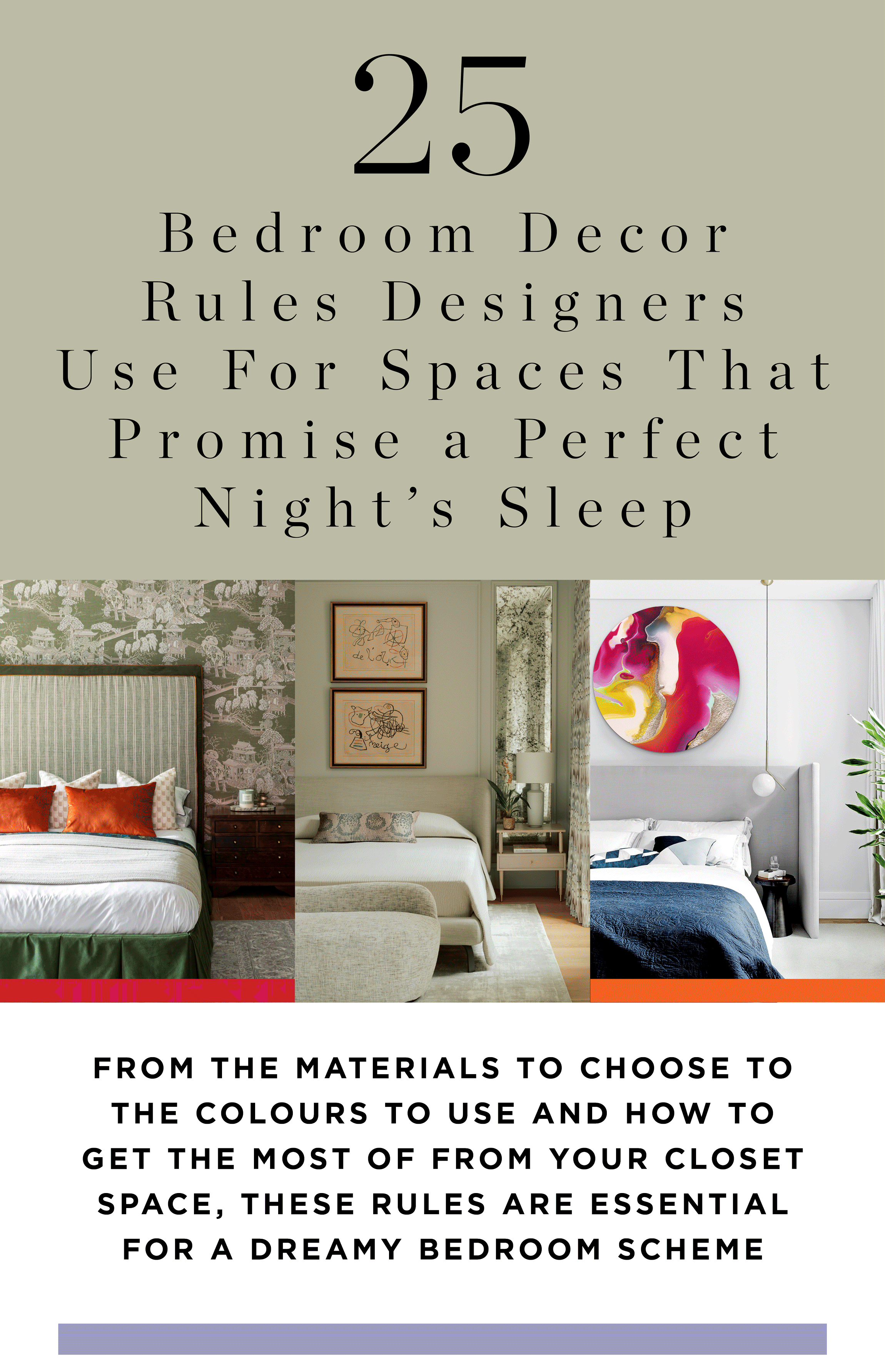 100 Design Rules 2025: Bedrooms