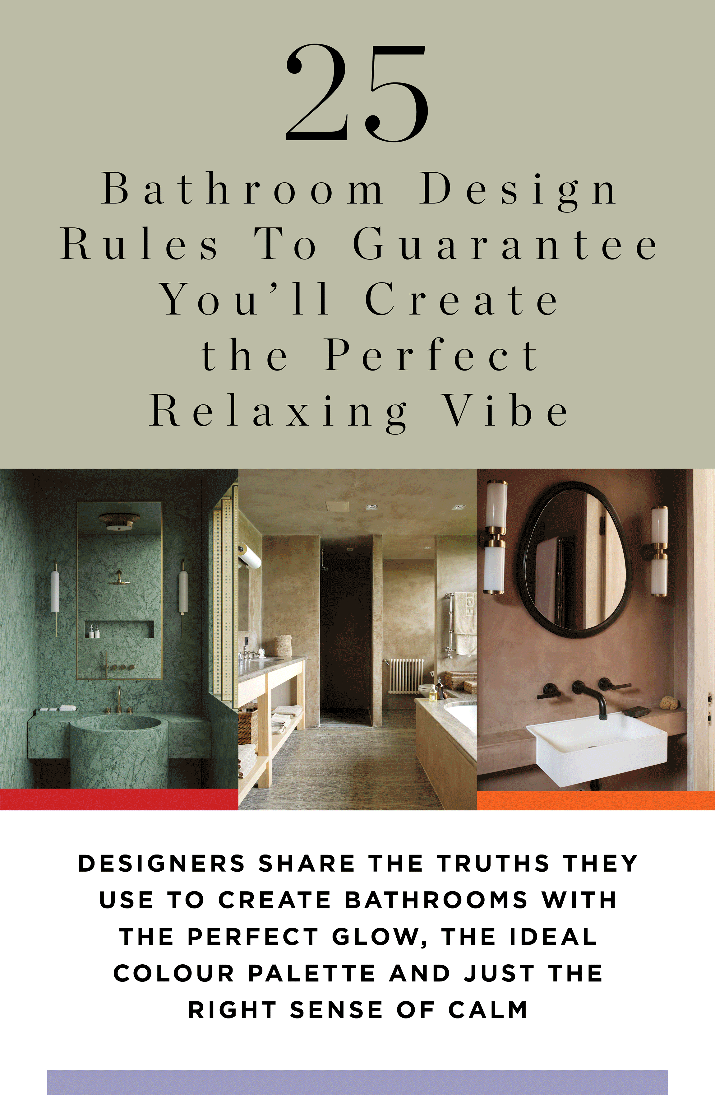 100 Design Rules 2025: Bathrooms