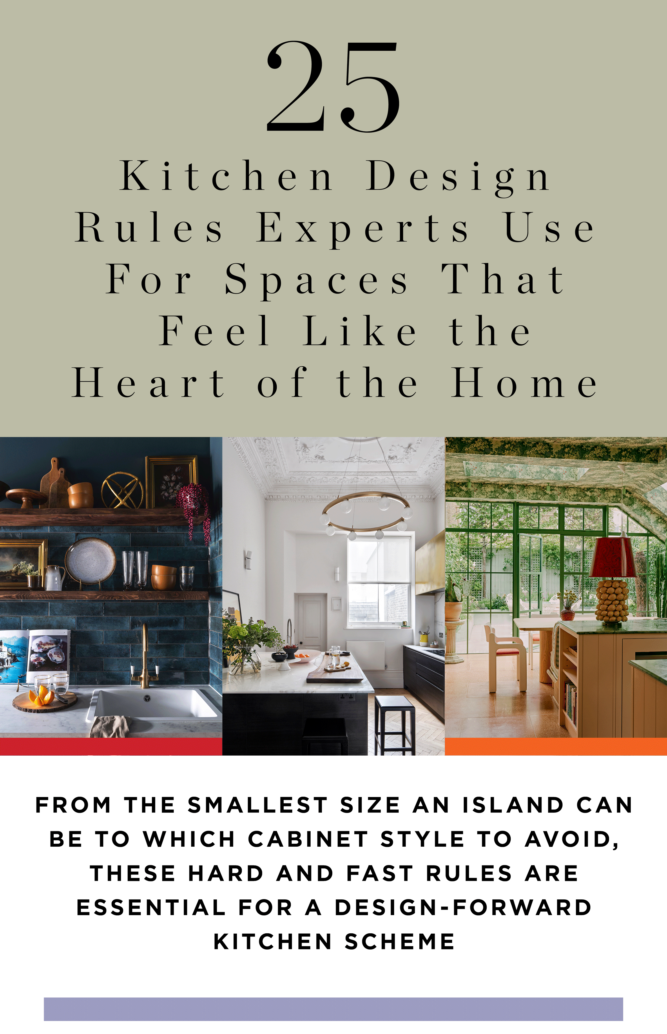 100 Design Rules 2025: Kitchens
