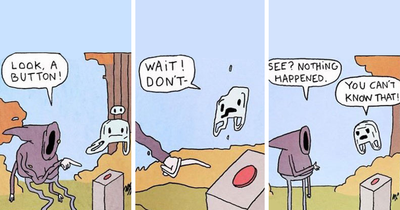 12 New Comics Based On “How Absurd And Short Life Is” By Pierre Mortel