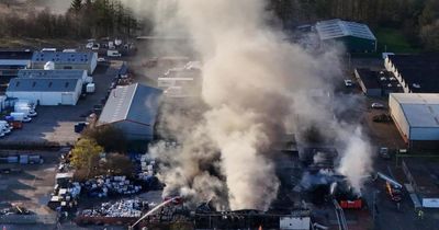 Police issue update on major fire in Scottish town