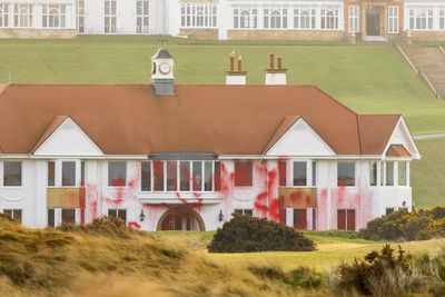 Man and woman arrested over damage to Donald Trump’s Turnberry golf course