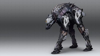 Learn core 2D art techniques to design a fierce robot concept