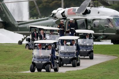 Trump admin sends Hegseth to ceremony for remains of US soldiers while president attends fundraiser at Mar-a-Lago