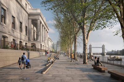 Custom House: Luxury hotel plan for Grade-I listed building on bank of Thames