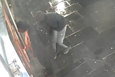 Cashpoint thief tackled to ground in seconds as off-duty police catch him in act