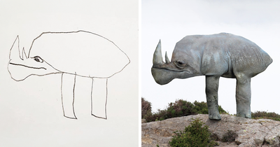 Dad Photoshops Kids’ Drawings As If They Were Real, And It’s Terrifyingly Funny (35 Pics)