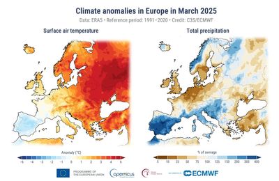 Last month was Europe's hottest March on record as campaigners warn continent faces 'ever worse summer wildfires'