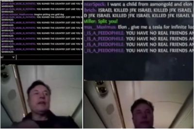 Musk Relentlessly Mocked While Livestreaming From His Private Jet: 'Looked Like He Was Going to Cry'