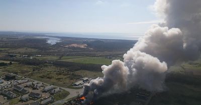 Massive fire erupts on Scottish industrial estate a year after blaze at same site