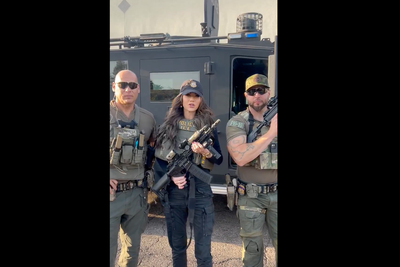 Kristi Noem roasted for her gun handling skills in ICE photo-op