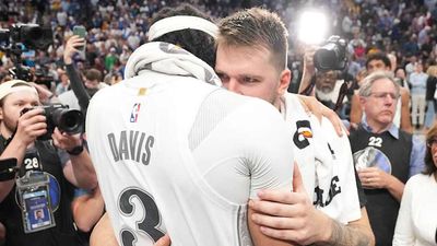 Luka Doncic, Anthony Davis Share a Long Embrace After Lakers' Emotional Win vs. Mavs
