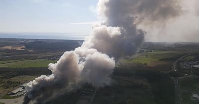 Firefighters battle overnight against blaze at Scottish battery recycling plant