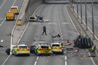 Man released on bail after major A1 crash which injured seven police officers