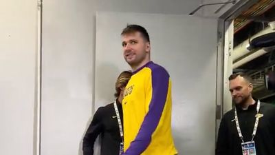 Luka Doncic Had a NSFW Reaction to Surprisingly Large Group of Media at his Presser