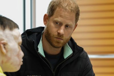 Prince Harry pictured with wounded soldiers in surprise visit to Ukraine