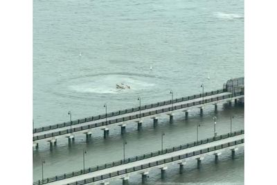 Video Shows Helicopter Poking Out of Hudson River Moments After Crashing Into Frigid Water