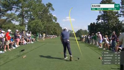 Frustrated Jon Rahm Kicks, Nearly Snaps Club After Poor Drive at Masters