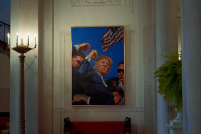 White House replaces Obama portrait with painting of Trump’s Butler assassination attempt