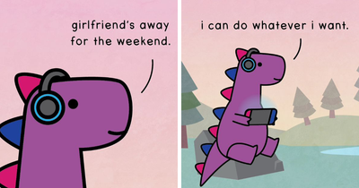 39 New “Dinosaur Couch” Comics Exploring Complex Emotions And Mental Health