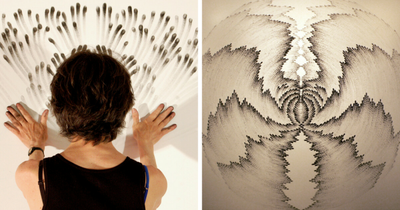 30 Incredible Drawings That Were Painted With Nothing But Fingers And Charcoal Dust By Judith Braun