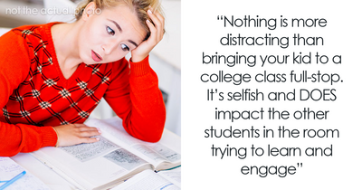 Man Is Annoyed That His Classmate Thought That Bringing Her Daughter With Her Was Fine