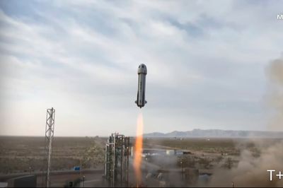 Katy Perry among six-woman crew blasted into space as part of Blue Origin flight