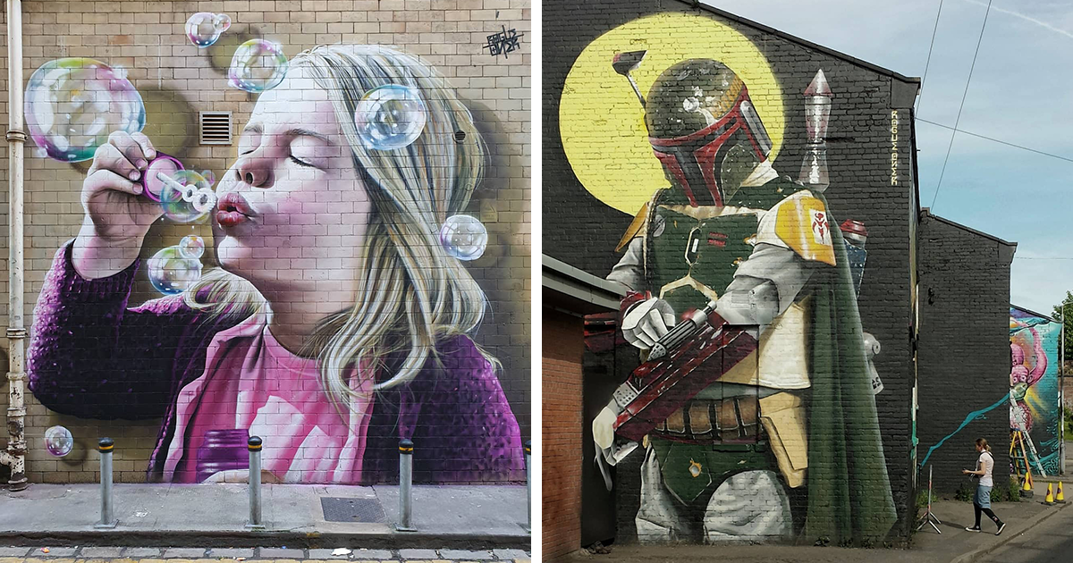 This Artist Turns Glasgow’s Walls Into Captivating…
