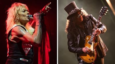 “Last time we were here, in ’89, we played with Slash on this stage. I don't remember what we did...” Slash makes surprise appearance at former Hanoi Rocks singer Michael Monroe's show at the Whisky a Go Go