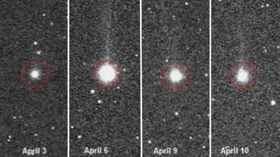 Newly discovered comet SWAN just 'erupted' with a bright, icy burst. Is it a cold volcano?