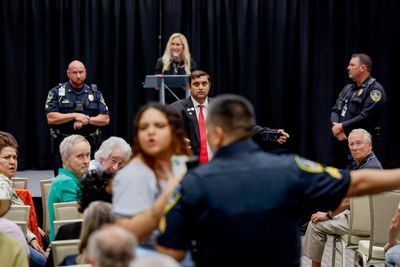 Police use stun gun on two people at Marjorie Taylor Greene’s Georgia town hall