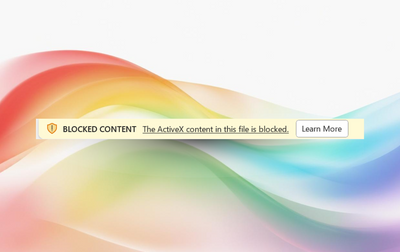 ActiveX is now being blocked by default in Microsoft 365