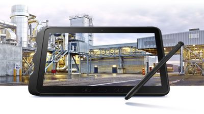 Yes! Samsung's new rugged tablet has an audio connector, but don't expect it to be a gaming monster