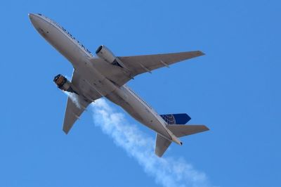 United Airlines plane forced into emergency landing as it catches fire after 'rabbit sucked into engine'