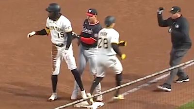 Pirates Hitter Thrown Out at First By Left Fielder in Weird MLB Play