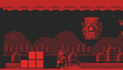 30 years later, a lost Mario game has been found – in blood-red screenshots extracted from an old AOL file library