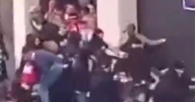 Shock footage emerges of street fight before Athletic Bilbao vs Rangers