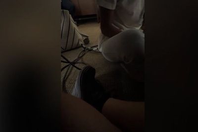 Petrified FSU students take shelter under tables during shooting as alarms sound